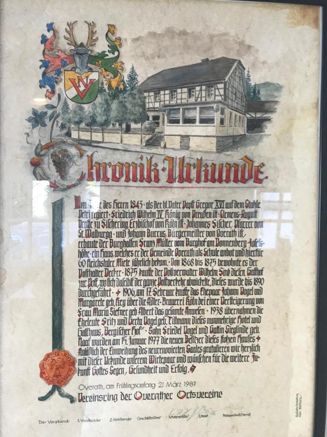 Bergischer Hof Overath Exterior foto